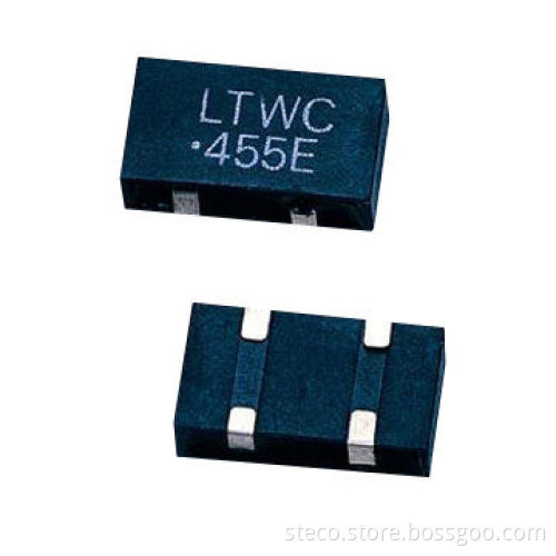 SMD Packing Ceramic Filter with 450/455kHz Frequency/4 Terminals, Suitable for Telcom